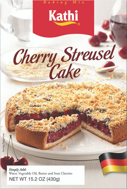 Kathi Cherry Streusel Cake Mix 7/15.2oz #18189