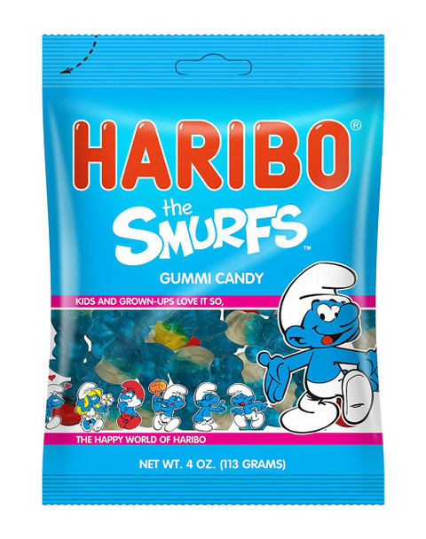 Haribo Bags Smurfs 12/5oz #18195