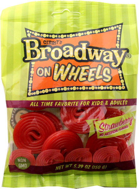 Gustaf's Broadway Strawberry Wheels 12x5.29oz #18996