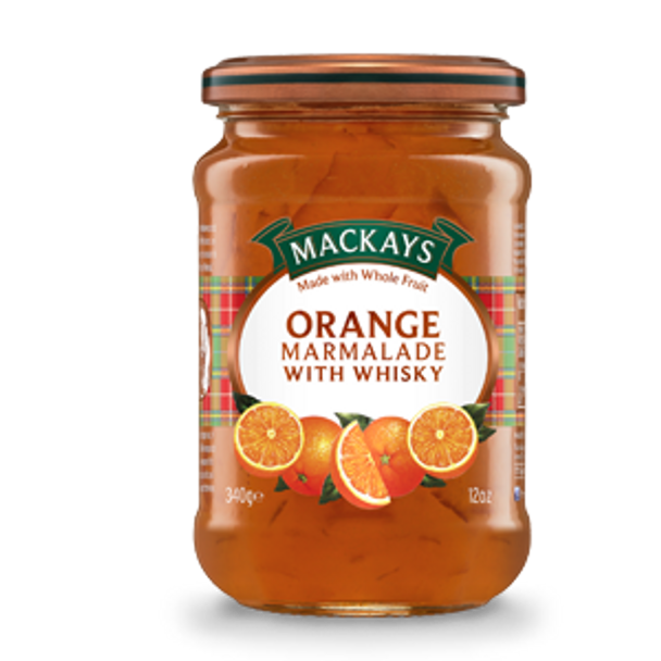 Mackays Orange Marmalade With Whisky 6/12oz #14898