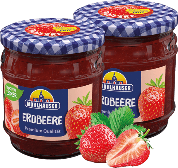 Muehlhauser Strawberry Erdbeere Jam 8/15.9oz MU20010 #30071