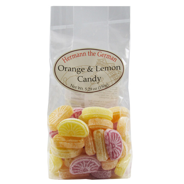 HERMAN THE GERMAN Orange&Lemon Candy 12/5.29oz #19872