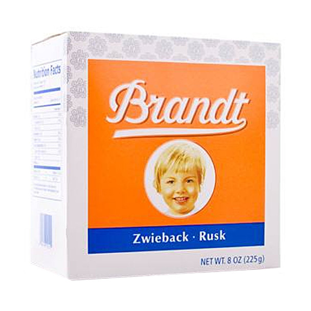 Brandt Zwieback Crispy Toasted Bread 10/8oz #13125