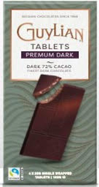 GUYLIAN GL826 Intense Dark Chocolate 72% Bar 12/3.5 oz #20007