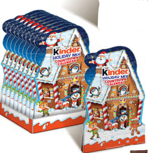 Kinder 52243 Holiday Mix Countdown Advent Calendar *New* 9/7.1oz C30877