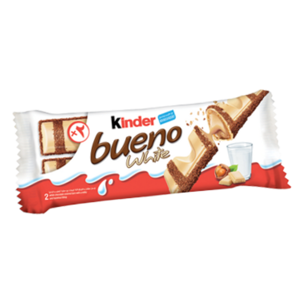 Kinder Bueno White 2-pc Shelf 30/1.4oz # 20167