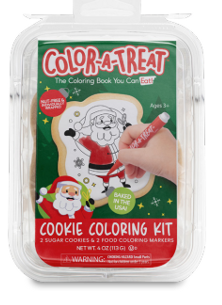 CORSO 12518 Merry Christmas Grab-N-Go Color-A-Treat Cookie Coloring      Kit - 2 Santa Cookies & 2 Markers *new*8/4 oz #C31089