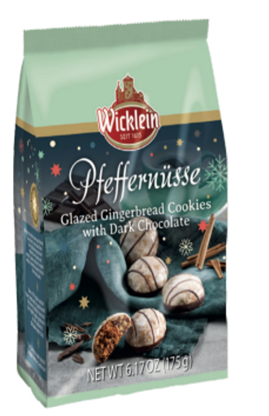WICKLEIN 296152 Pfeffernuesse Glazed Gingerbread With Dark Chocolate 12/6.35 oz #C31111