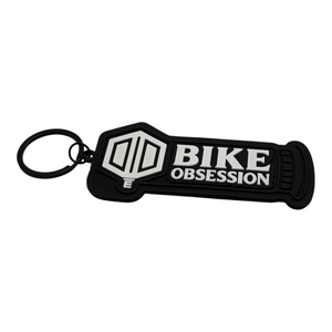 Bike Obsession MTB BMX White Keychain