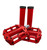 Red MZYRH 926 Bicycle Pedals Ultralight Nylon Plastic 3 Bearing Mountain Bike MTB BMX Pedals with matching grips