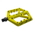 Yellow Bucklos Flat Nylon Bike Pedals