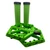 Green Bucklos Pedals with Dual Lock-On Grips