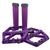 Purple Bucklos Pedals with Dual Lock-On Teyssor Grips