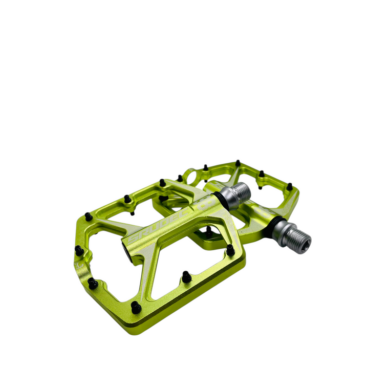 Green SRUDEC Bicycle Flay Alloy Pedals Mountain Bike MTB BMX