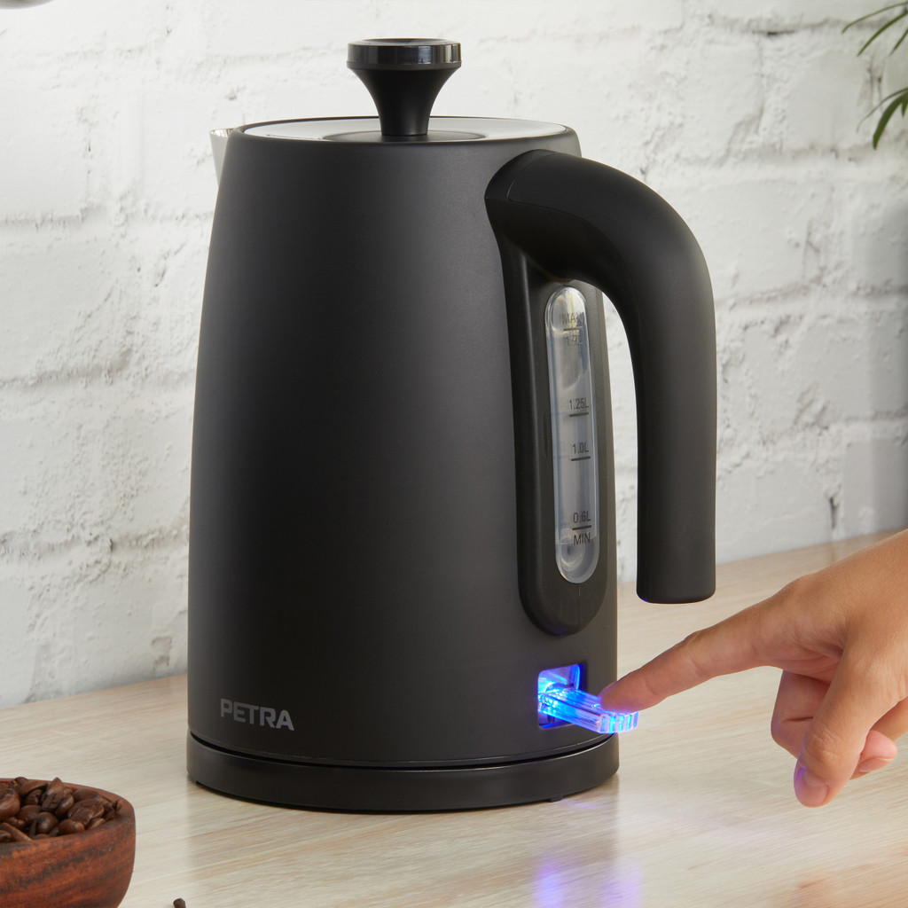 Petra PT6234VDE Electric Grill – Large Electric Gilling Plates, Opens to 180° for Dual Surface Cooking, PFAS-Free Ceramic Non-Stick Coating, Adjustable Temperature & Timer, Removable Drip Tray, 2000 W