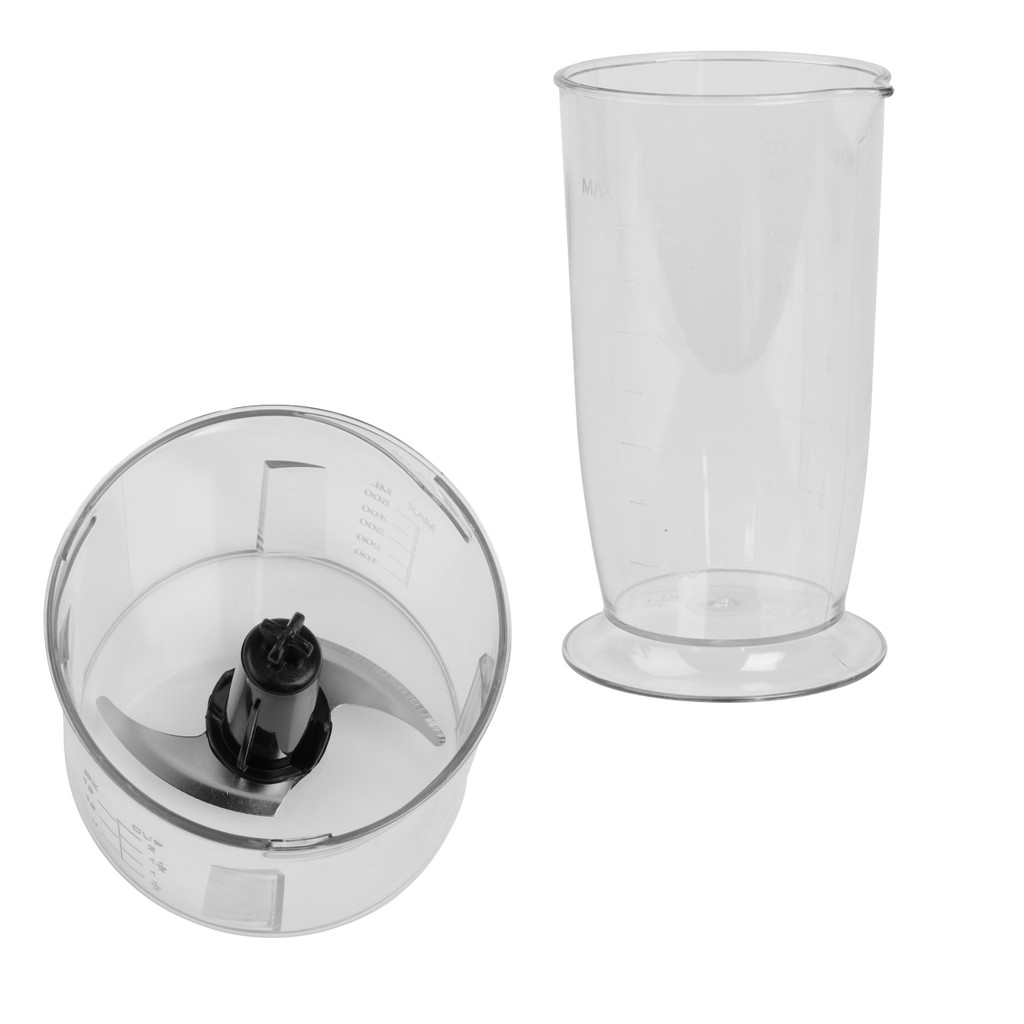 Petra 3-in-1 Mixer - BPA-frei Anhänge, 500ml Zerkleinerer-Schüssel, 700ml Becher inklusive, Schneebesen, Mixen, Hacken, 350W
