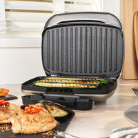 Petra Elektrogrill mit Antihaftbeschichtete Grillplatten, 1000W