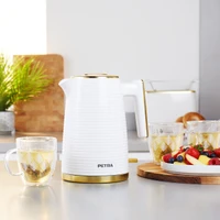 Petra 1,7L Wasserkocher, 2200W, weiß/gold