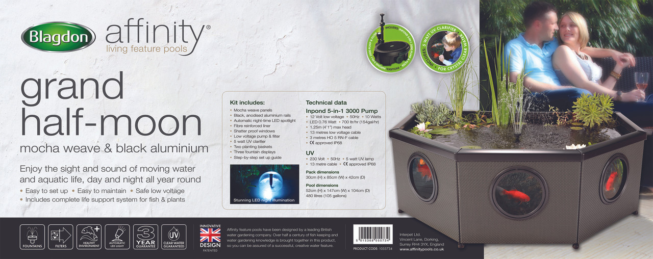 Blagdon Affinity Grand Half Moon Water 