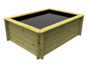 Rectangular Wooden Fish Pond (2m x 1.5m) Rectangular Wooden Fish Pond (2m x 1.5m)