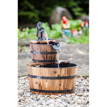 heissner wooden two barrel with pump heissner wooden two barrel with pump