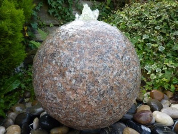 Pinky Granite Flamed Sphere 35⌀