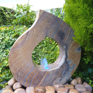 natural rock water feature
