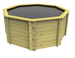 Octagonal Wooden Fish Pond - 8ft Octagonal Wooden Fish Pond - 8ft