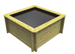 Square Wooden Fish Pond (1m x 1m)