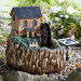 Water Mill Solar Powered Water Feature With Light