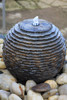 CASCADING  LIMESTONE SPHERE 30cm 4011