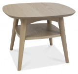 Dansk Scandi Oak Lamp Table With Shelf