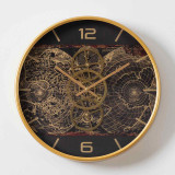 Gold Gears Wall Clock 46cm