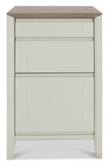 Bergen Grey Washed Oak & Soft Grey Filing Cabinet