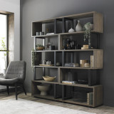 Tivoli Weathered Oak Open Display Unit