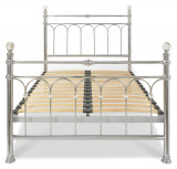 Krystal Shiny Nickel Bedstead Double 135cm