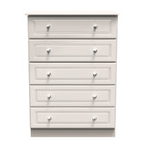 Balmoral 5 Drawer Chest in Kashmir Gloss & Kashmir