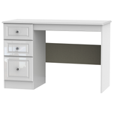 Balmoral Desk in White Gloss & White