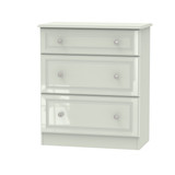 Balmoral 3 Drawer Deep Chest in Kashmir Gloss & Kashmir