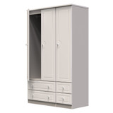 Balmoral Triple 2 Drawer + Drawer Wardrobe in Kashmir Gloss & Kashmir