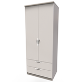 Camden 2ft6in 2 Drawer Wardrobe in Kashmir Gloss & Kashmir