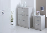 Camden 2ft6in 2 Drawer Wardrobe in Kashmir Gloss & Kashmir