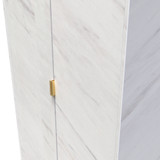 Diego Tall Plain Wardrobe in Marble