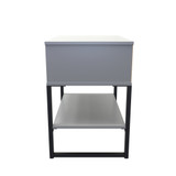 Diego Single Open Bedside Cabinet (Diego) in Dusk Grey