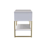 Diego Single Open Bedside Cabinet (Diego) in White Matt