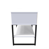 Diego Single 1 Drawer Bedside Cabinet (Diego) in White Matt