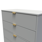 Diego 4 Drawer Chest (Diego) in Dusk Grey