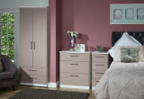 Knightsbridge 5 Drawer Chest in Kobe Pink & White