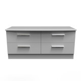 Knightsbridge 4 Drawer Bed Box in Grey Matt