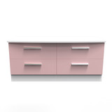 Knightsbridge 4 Drawer Bed Box in Kobe Pink & White